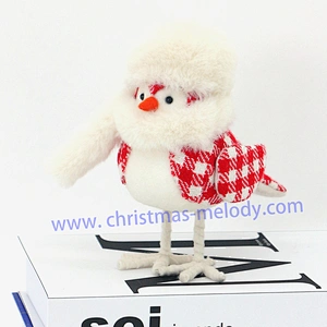 17cm  Bird in white hat
