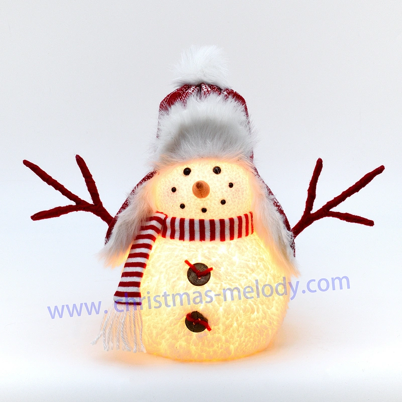 24cm  Snowmen with light and music