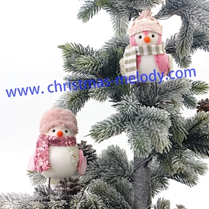 17cm  Pink bird with hat  AB