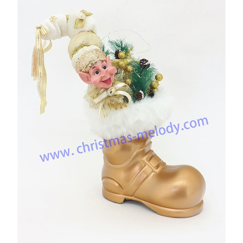 Gold boots with light and elf cuttings