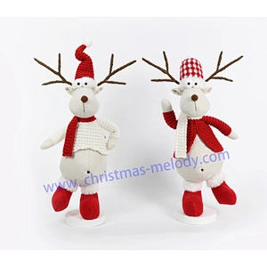 37/45cm   red and white Christmas deer