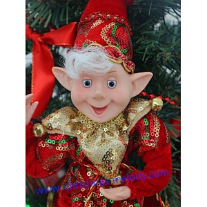 Lighted gift bag with Elf