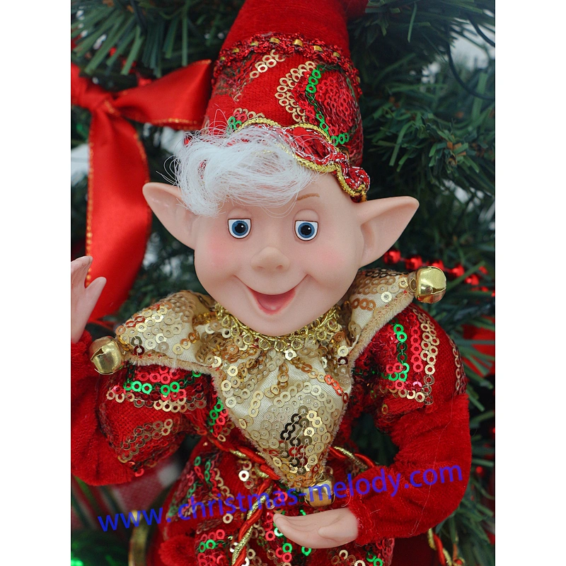 Lighted gift bag with Elf