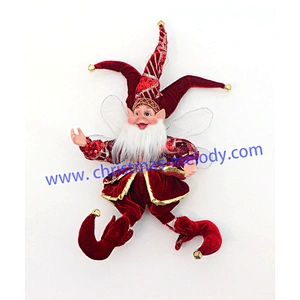 50cm Christmas elves with long nose and wings