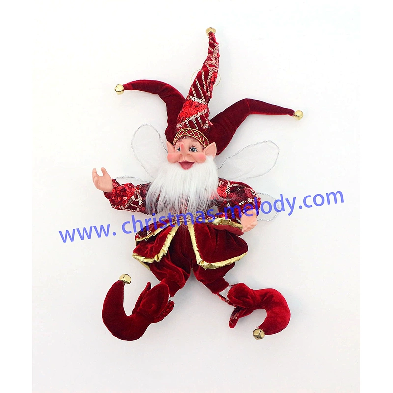 50cm Christmas elves with long nose and wings