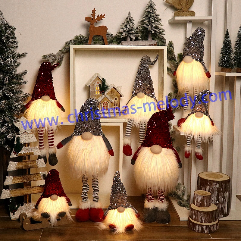 35cm  Big nose elf with light and feet
