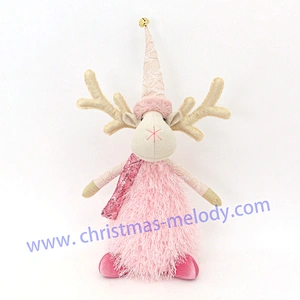 35cm  Sitting deer with lamp