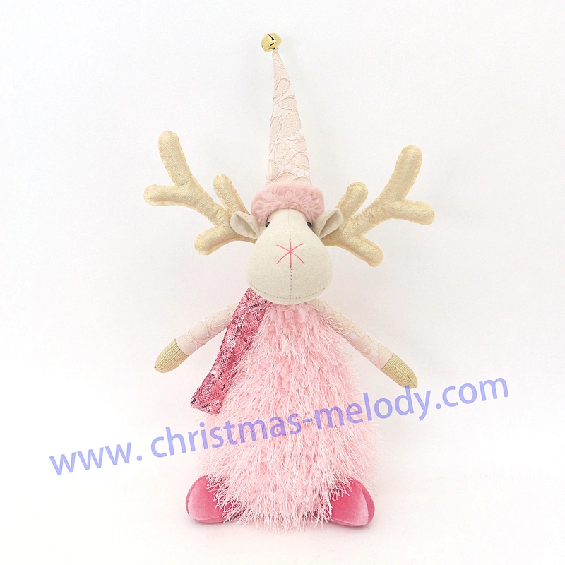 35cm  Sitting deer with lamp