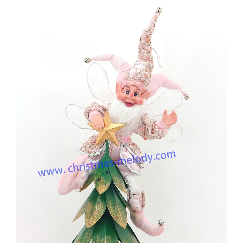 50cm Christmas elves with long nose and wings