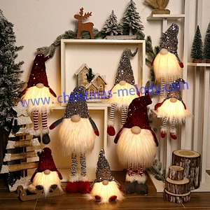 20cm  Big nose fairy with red and gray lights