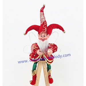 50cm Christmas elves with long nose and wings