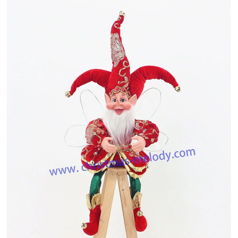 50cm Christmas elves with long nose and wings