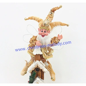 50cm Christmas elves with long nose and wings