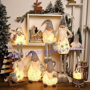 18”LED sitting Gnomes