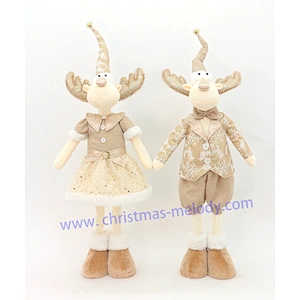 85cm  Suit gold stretch deer