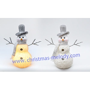 30cm  Snowmen with light and music