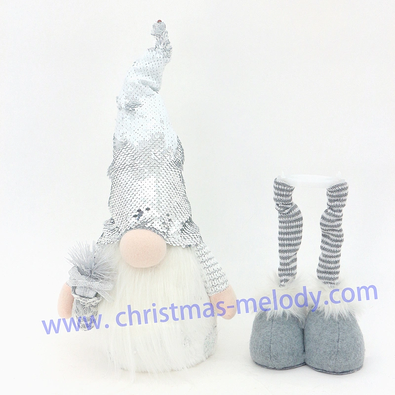 60cm  Grey stand with light big nose Elf
