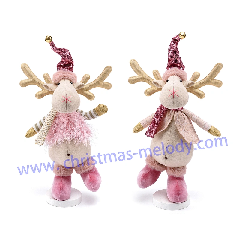 45cm  Pink AB Christmas deer