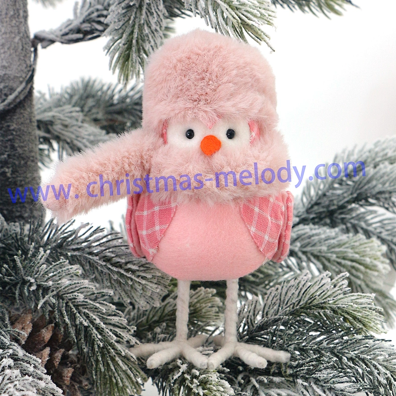 17cm  Pink hat bird