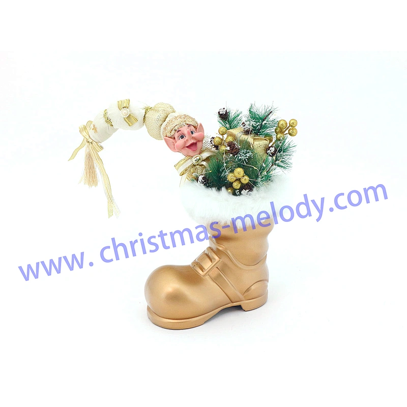Gold boots with light and elf cuttings