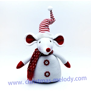 43cm  Red and white barefoot mouse ab