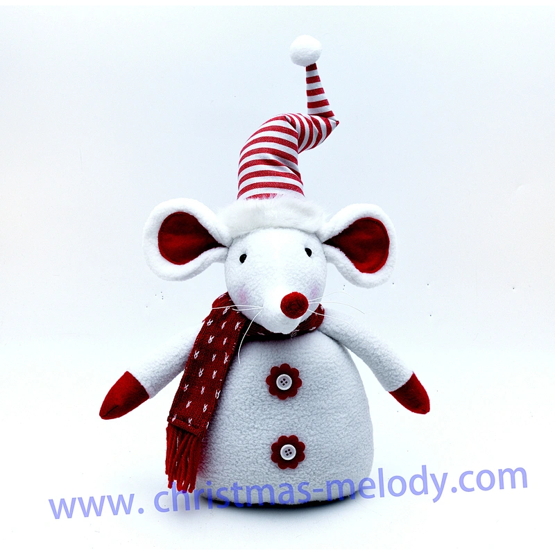 43cm  Red and white barefoot mouse ab