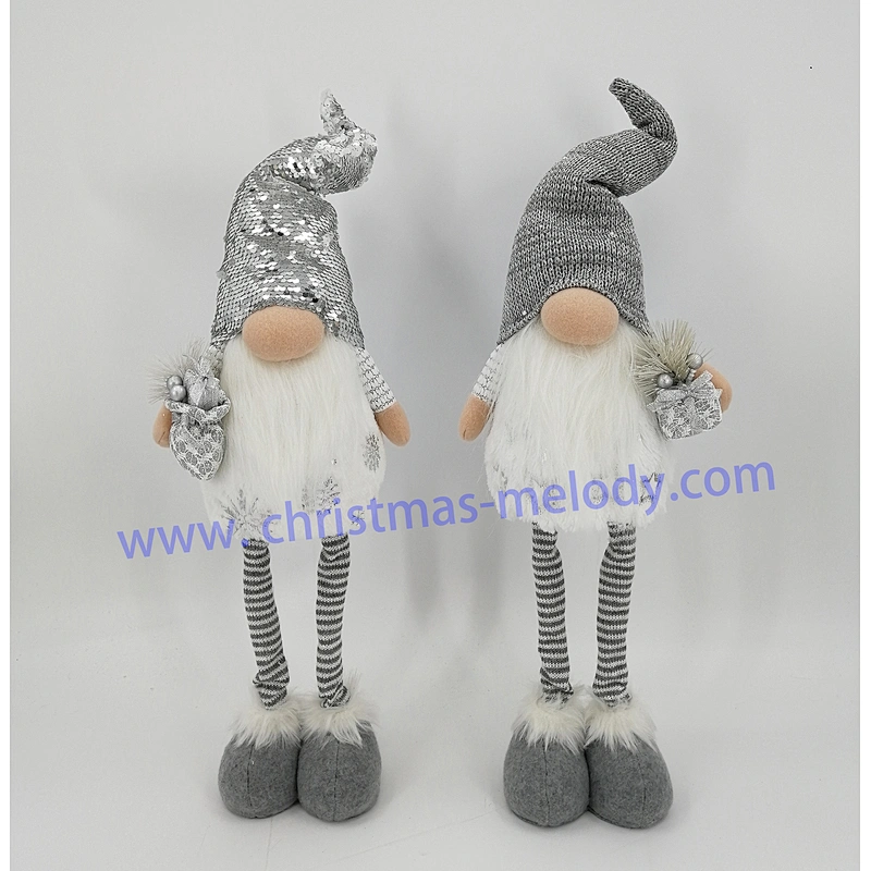 60cm  Grey stand with light big nose Elf
