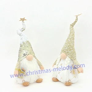 55cm  Golden fairy with feet and lights and big nose