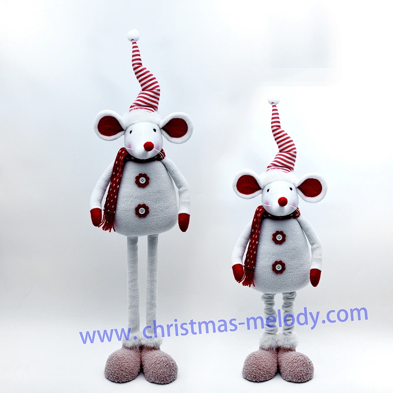 87cm  Red and white retractable mouse ab