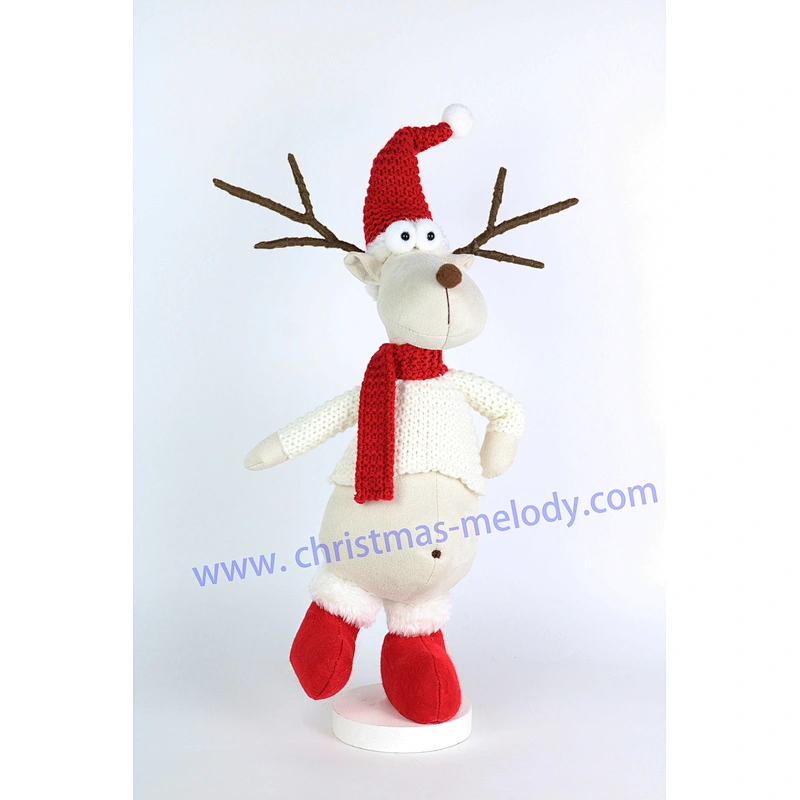 37/45cm   red and white Christmas deer
