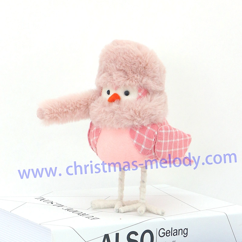 17cm  Pink hat bird