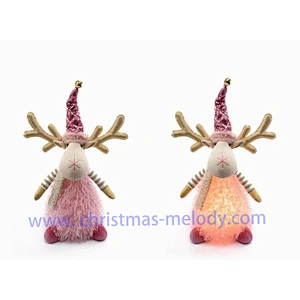 35cm  Sitting deer with lamp