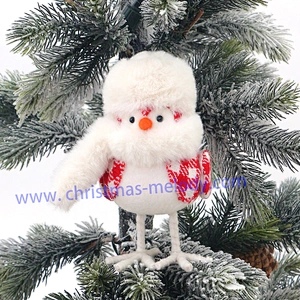 17cm  Bird in white hat