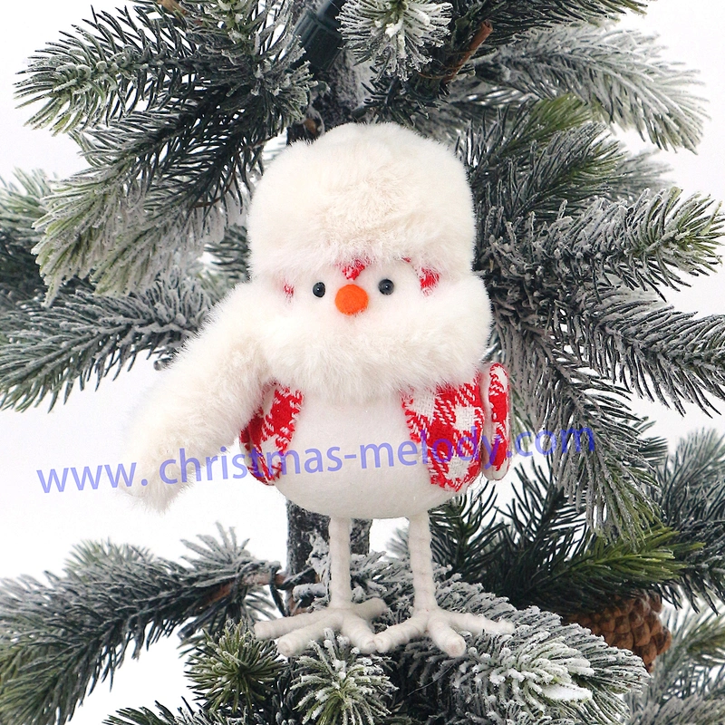 17cm  Bird in white hat