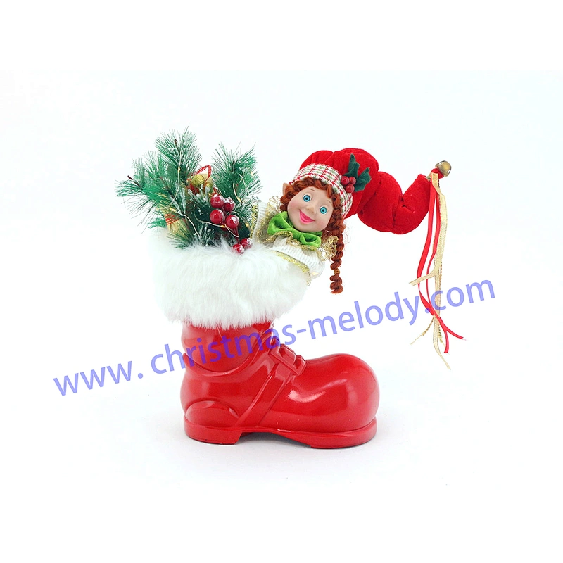 Red boots with light and elf cuttings