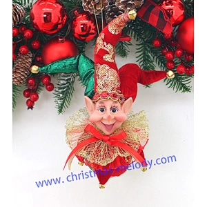 30cm elf decoration ball with long nose