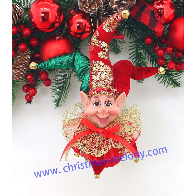 30cm elf decoration ball with long nose