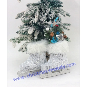 20*20cm Ice skate wreath  ice skate door hanger  ice skate decor