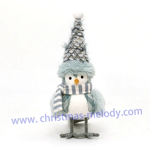 15cm  Blue bird with hat  AB