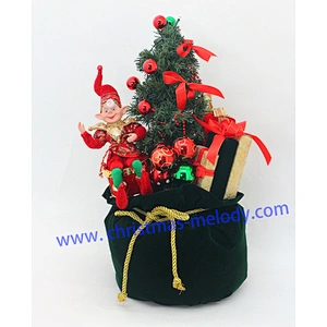 Lighted gift bag with Elf
