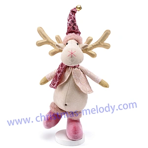 45cm  Pink AB Christmas deer
