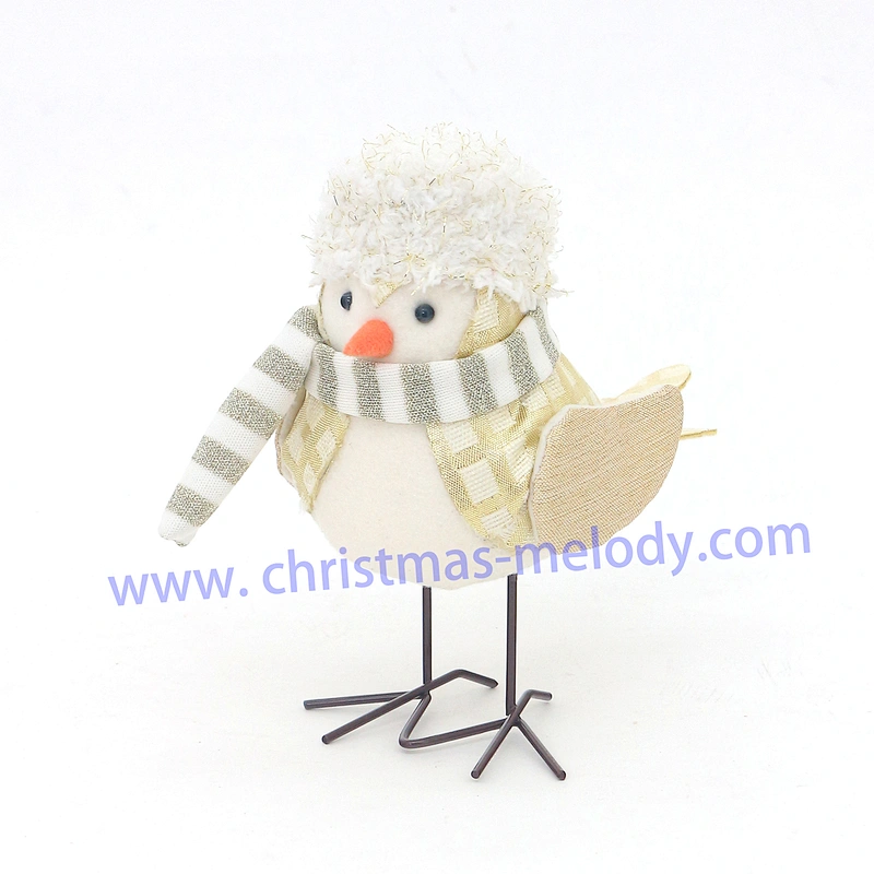 17cm  Golden bird with hat AB