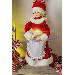 SOTE 24″ Animated Mrs. Claus with a Candle Christmas Figure
