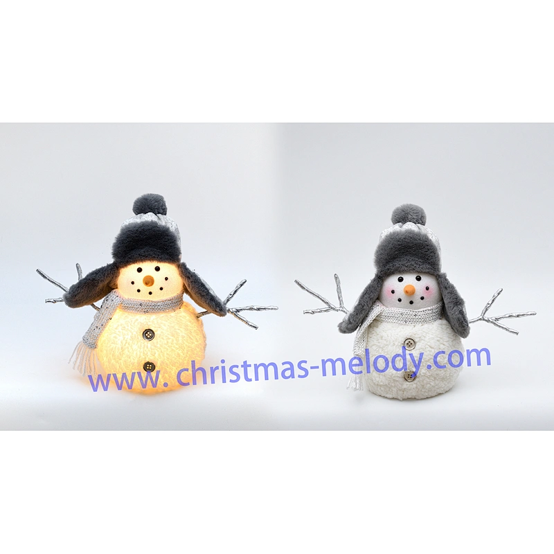 24cm  Snowmen with light and music