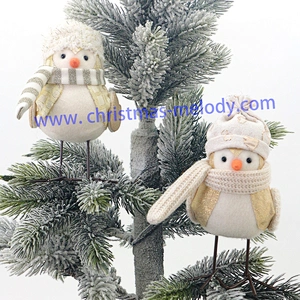 17cm  Golden bird with hat AB