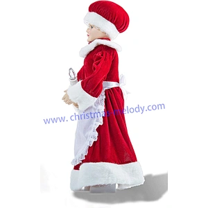 SOTE 24″ Animated Mrs. Claus with a Candle Christmas Figure