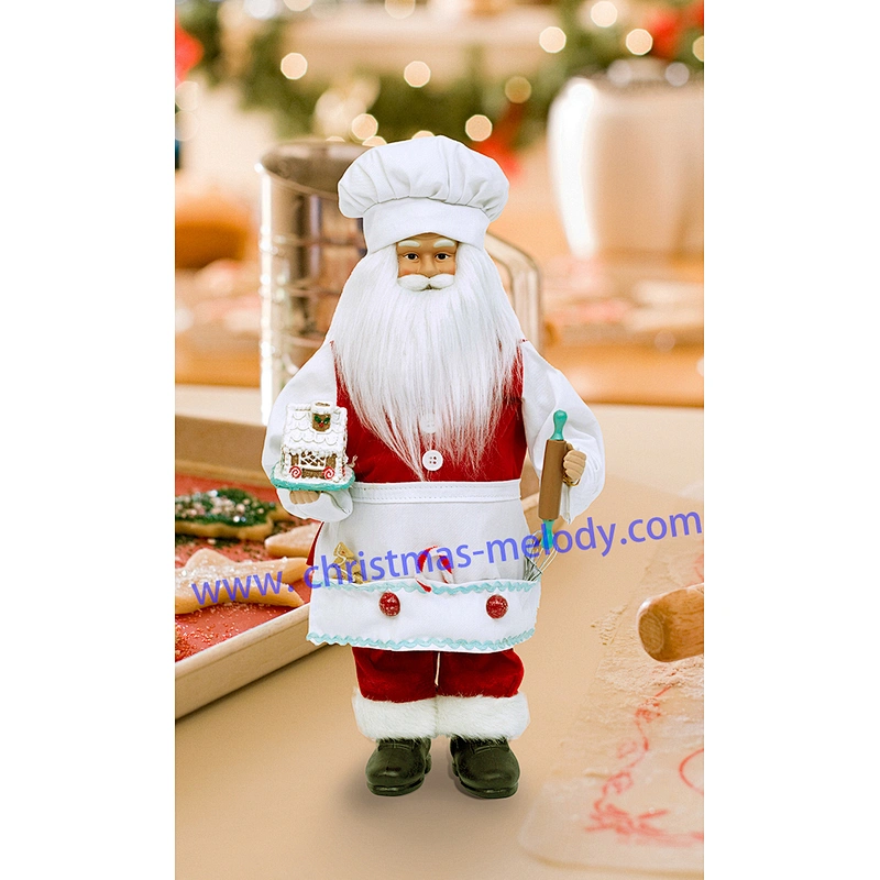45cm Cooking Santa Claus