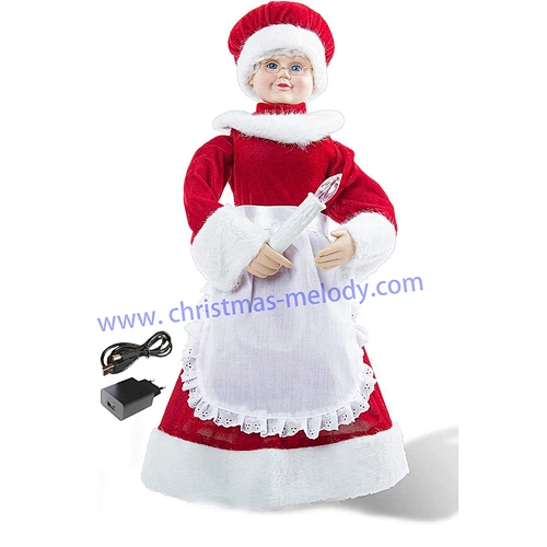 SOTE 24″ Animated Mrs. Claus with a Candle Christmas Figure
