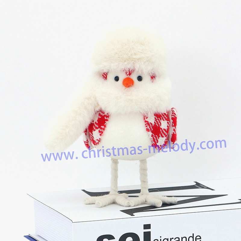 17cm  Bird in white hat