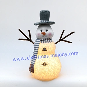 30cm  Snowmen with light and music
